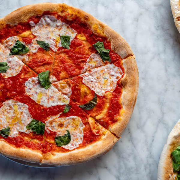 Margherita pizza, view our menu for more signature pizza